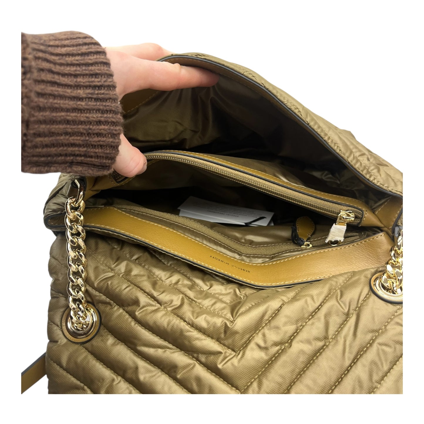 Crossbody Designer By Rebecca Minkoff In Green, Size:Medium