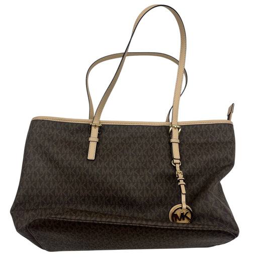 Handbag Designer By Michael Kors In Brown, Size:Large
