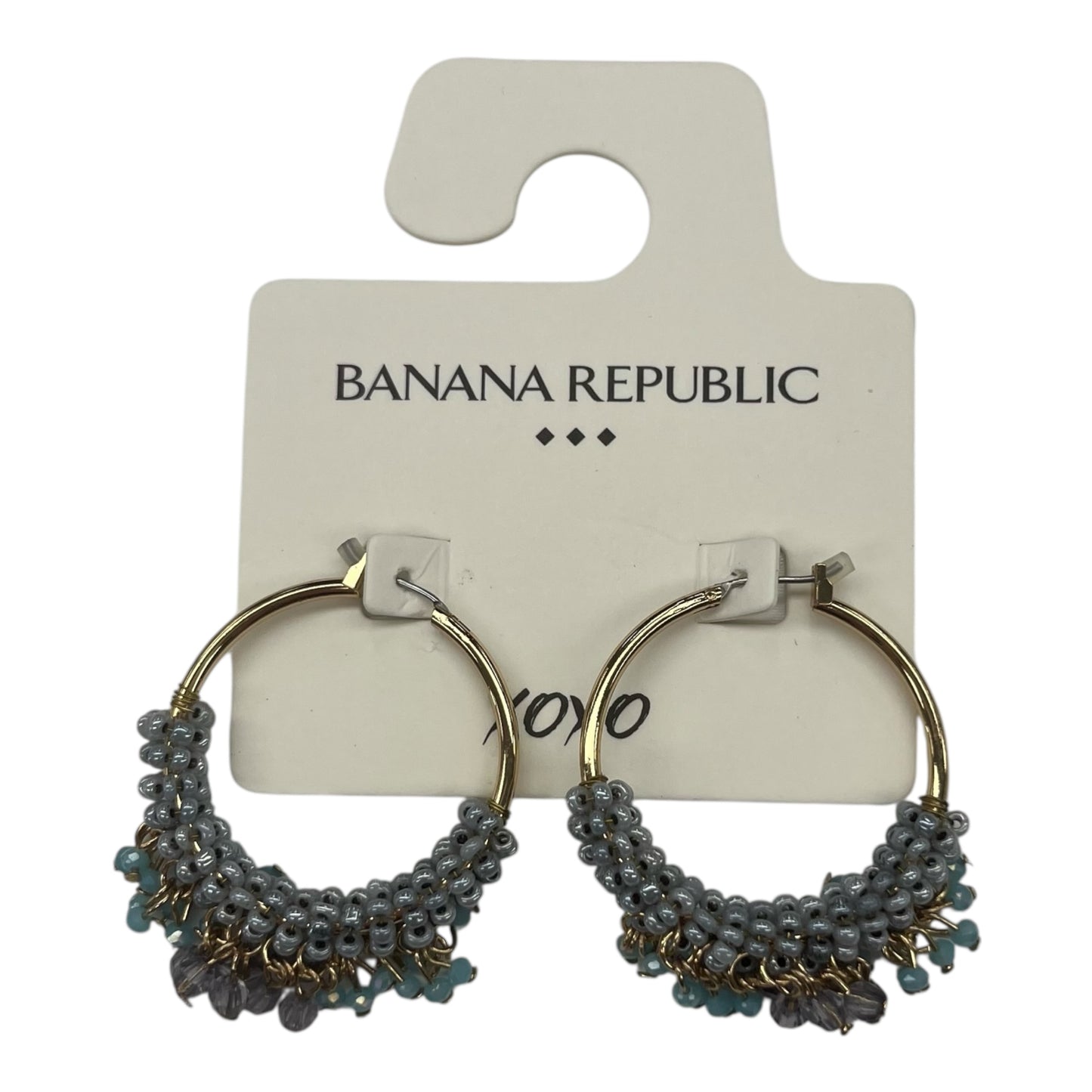 Earrings Hoop By Banana Republic In Gold & Grey