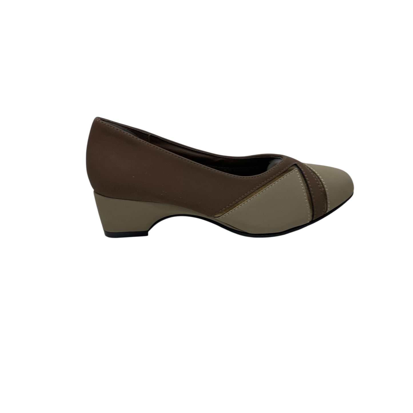 Shoes Heels Kitten By Clothes Mentor In Brown, Size:7