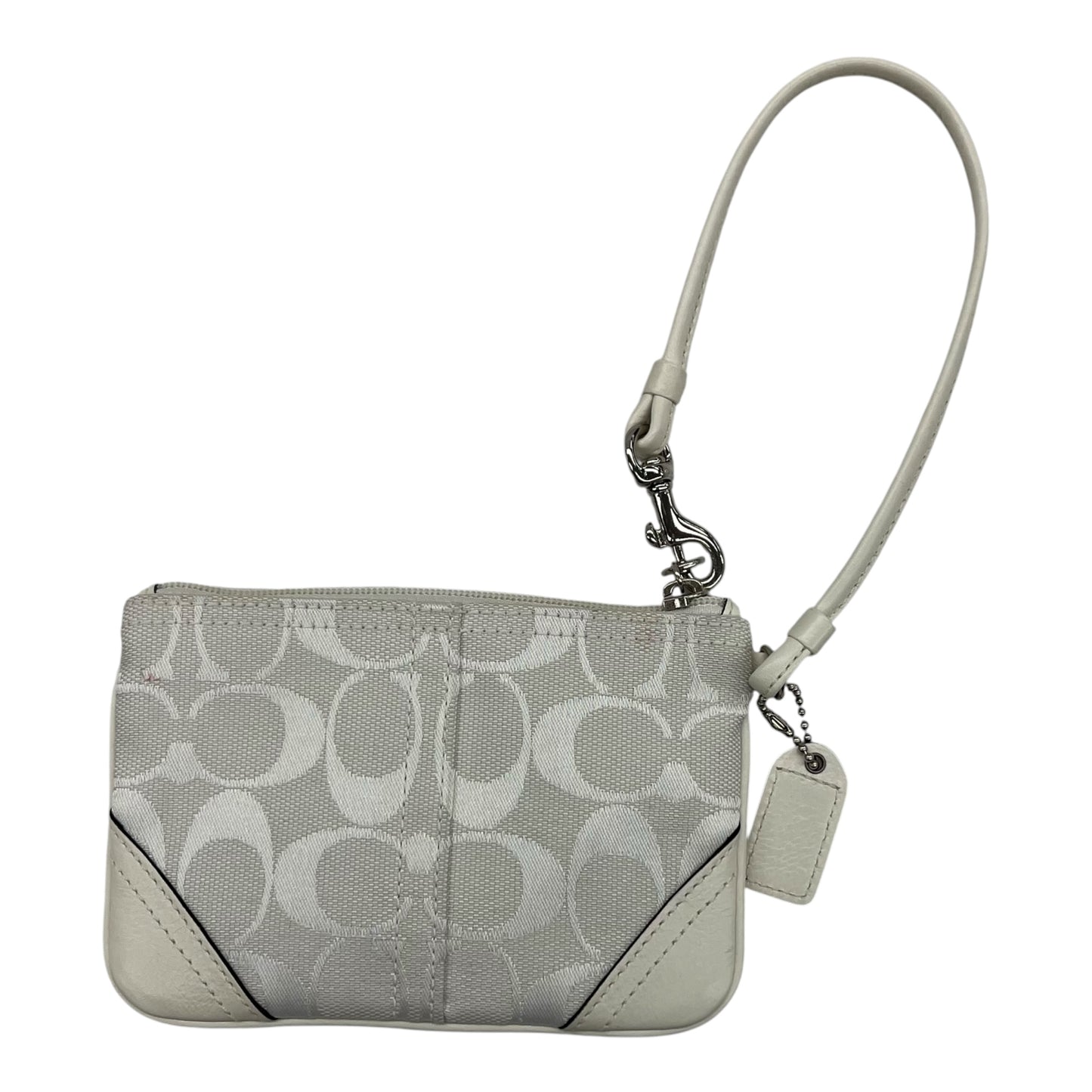 Wristlet Designer By Coach In White, Size:Small
