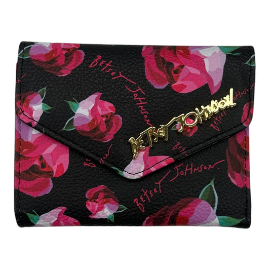 Wallet By Betsey Johnson In Floral Print, Size:Medium