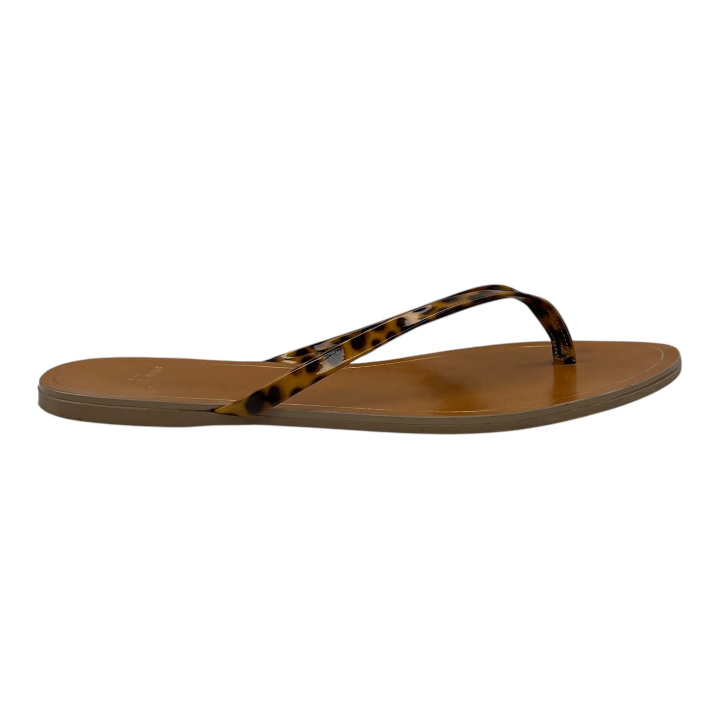 Sandals Flip Flops By J. Crew In Brown, Size:7