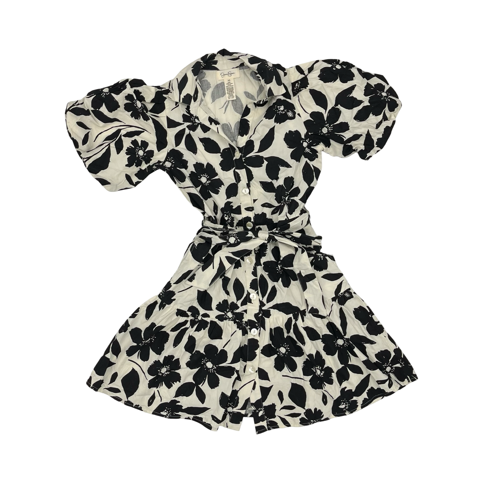 Dress Party Short By Jessica Simpson In Black & Cream, Size:Xs