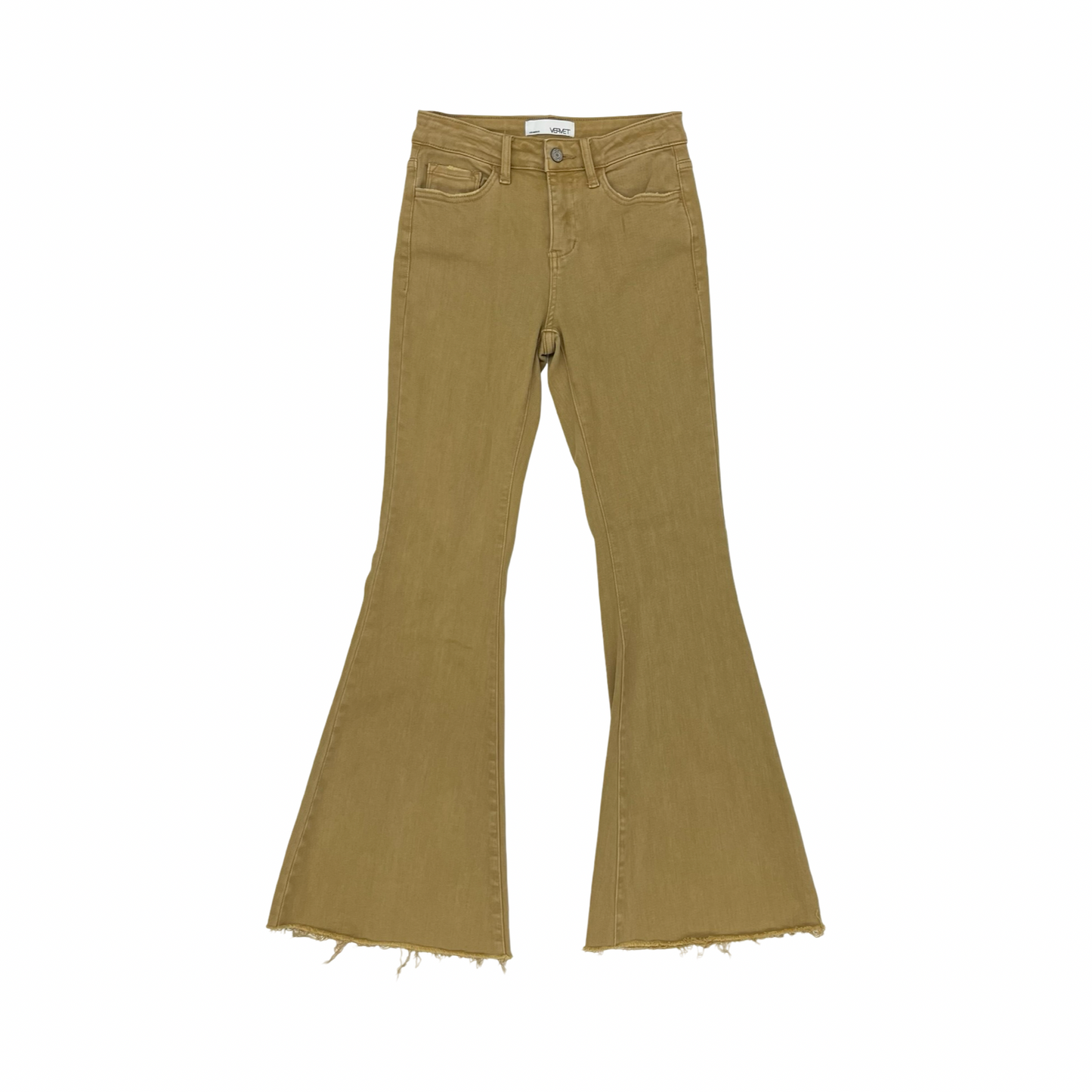 Jeans Flared By Vervet In Brown Denim, Size:0