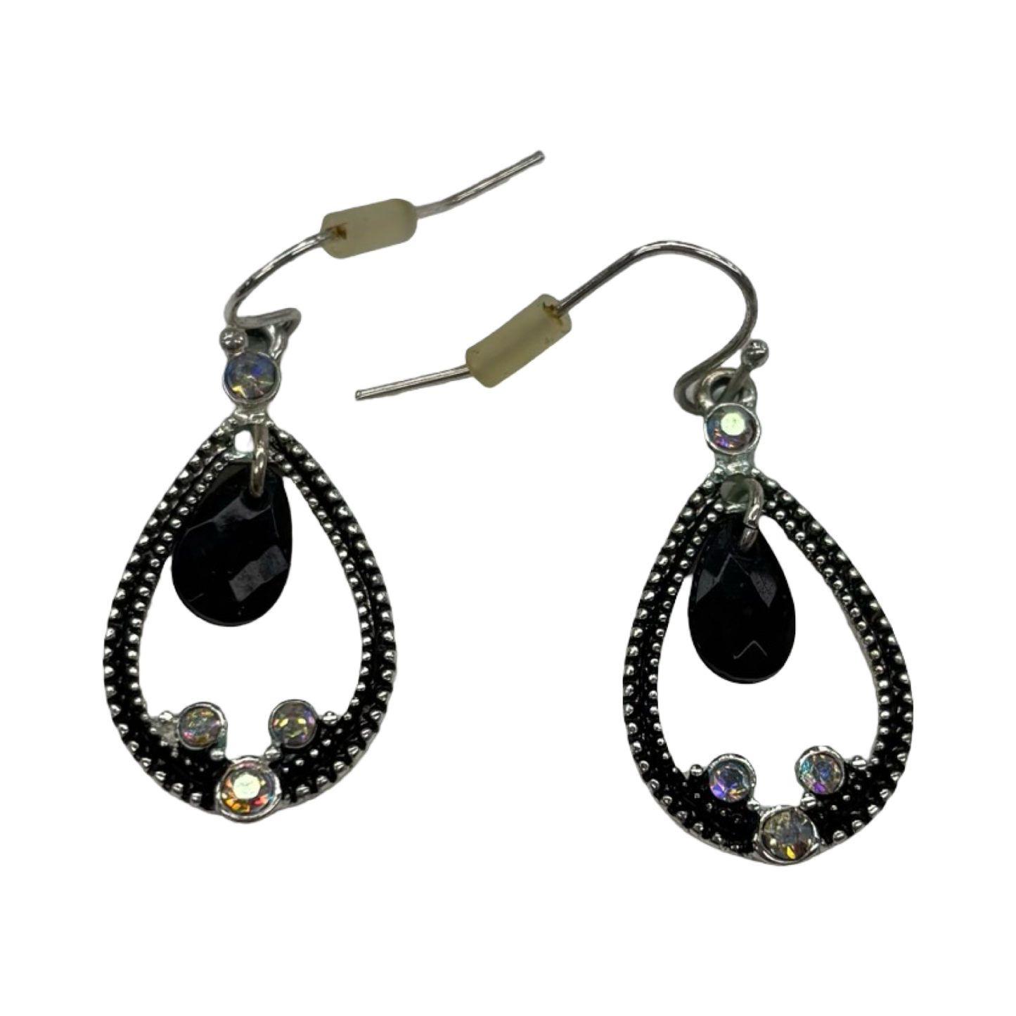 Earrings Dangle/Drop By Clothes Mentor In Black & Silver