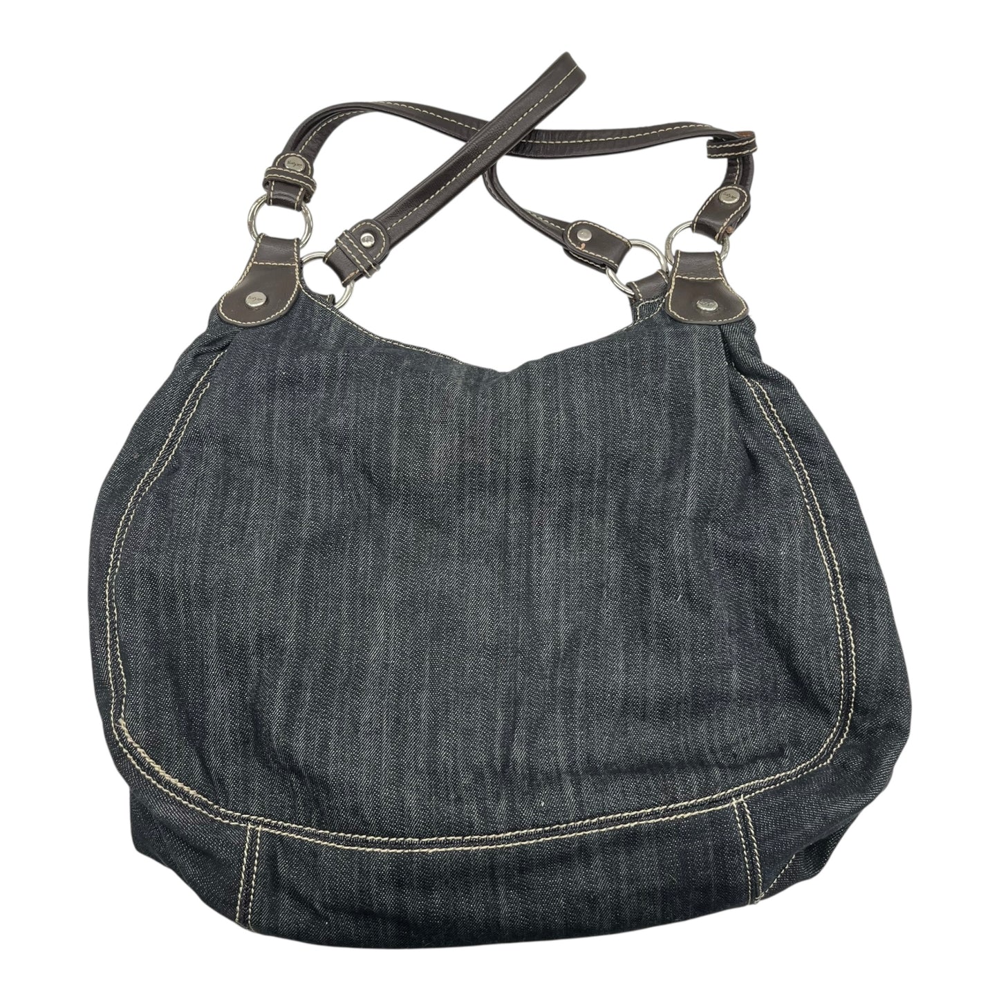 Handbag By Thirty One In Blue Denim, Size:Medium