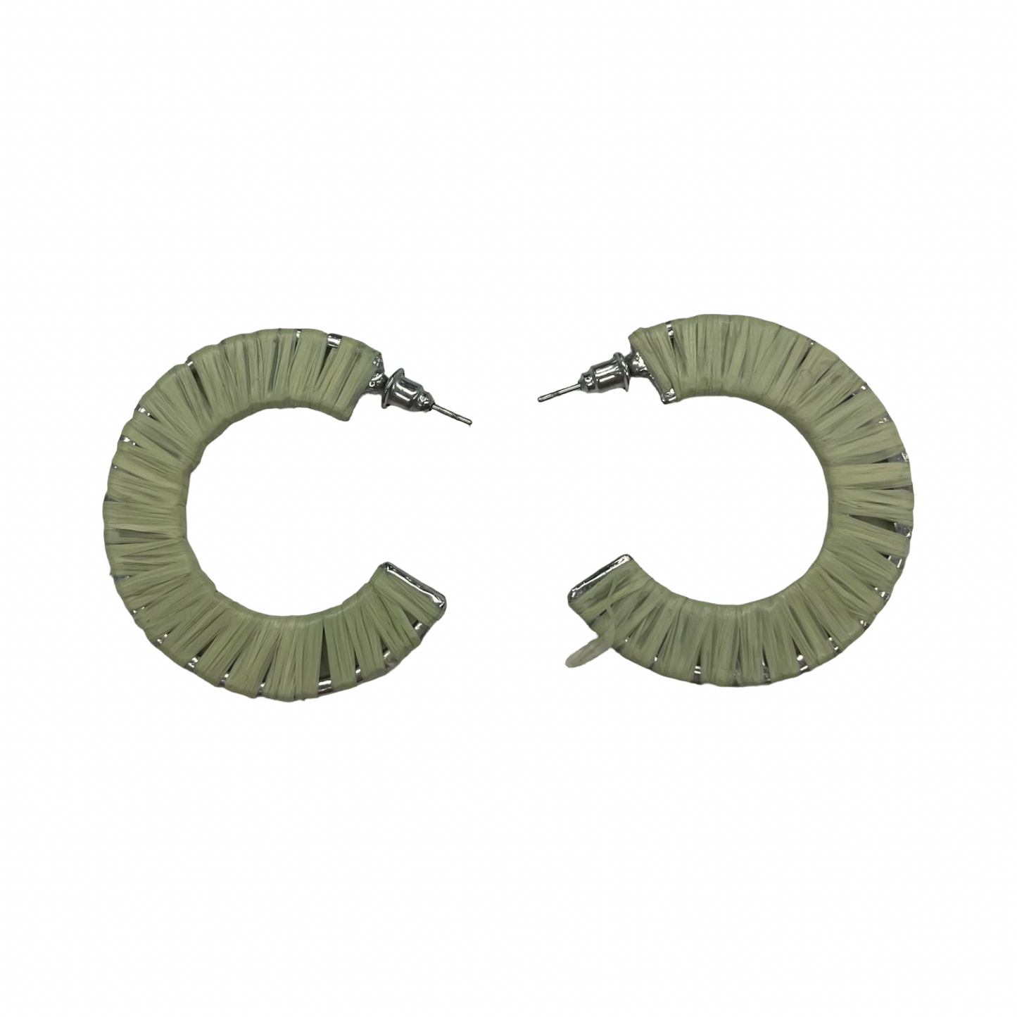 Earrings Hoop By Clothes Mentor In Green
