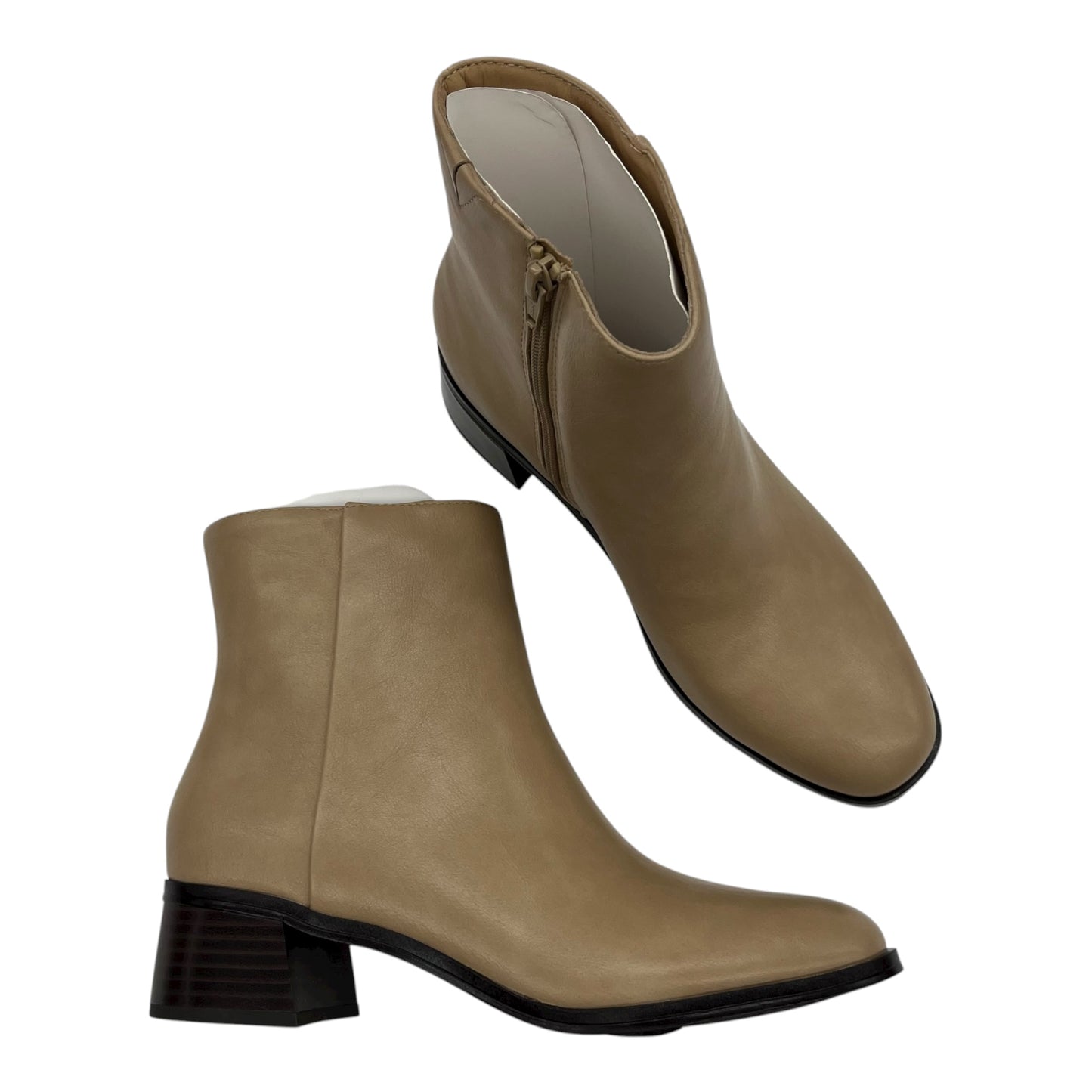 Boots Ankle Heels By Sonoma In Cream, Size:8.5