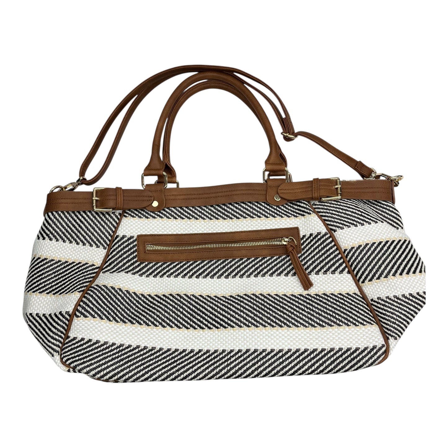 Tote By Clothes Mentor In Cream, Size:Large