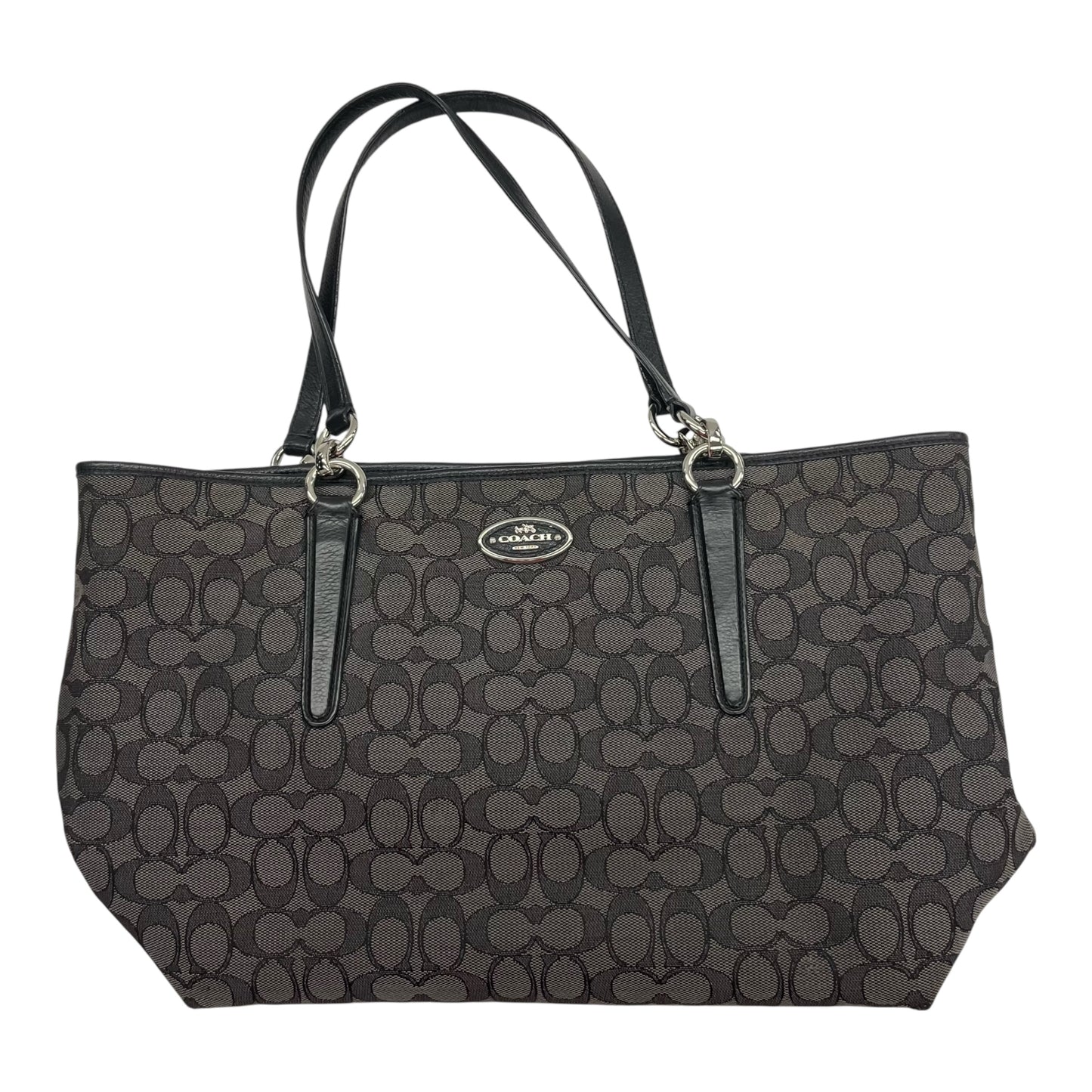 Handbag Designer By Coach In Black, Size:Large