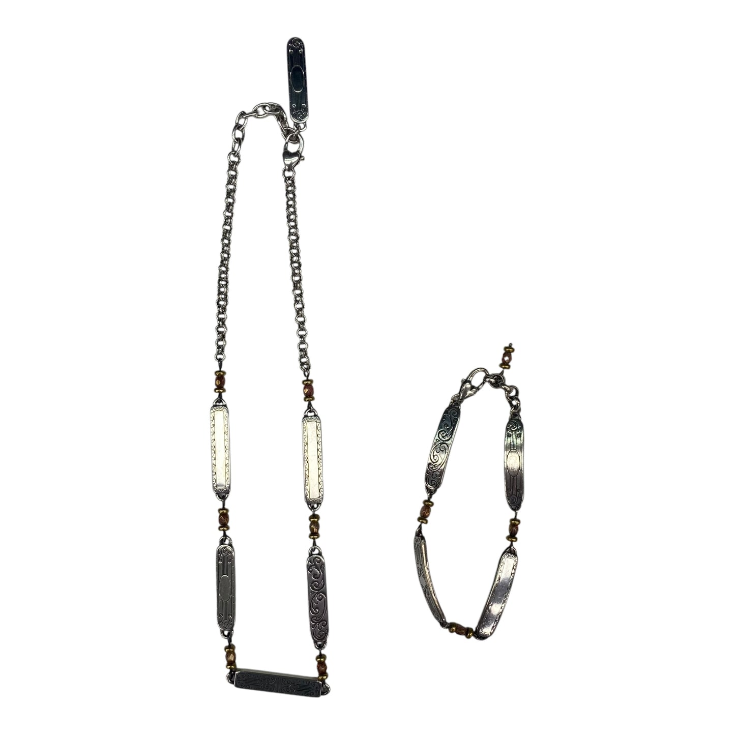 Necklace Set By Brighton In Silver, Size:02 Piece Set