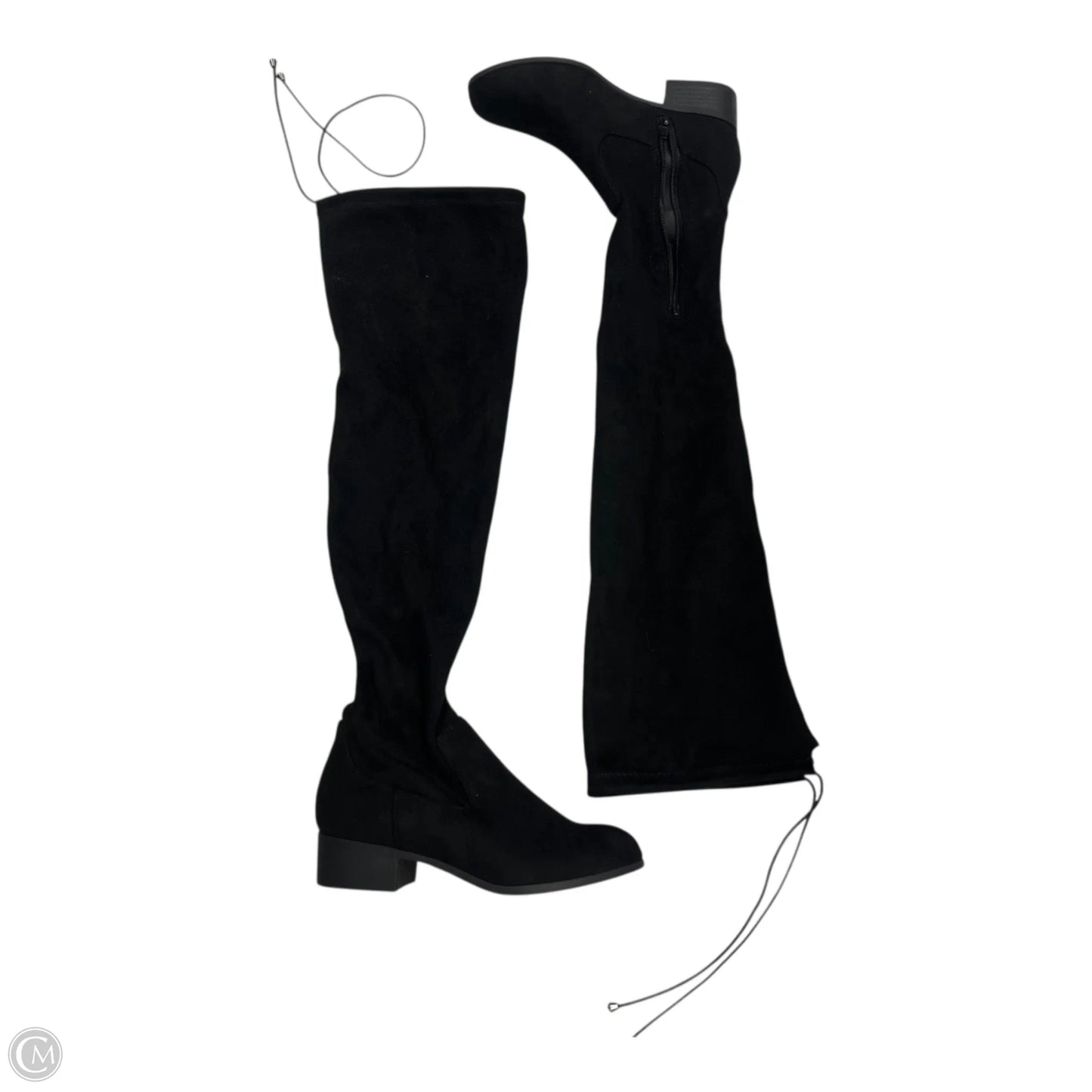 Boots Knee Flats By Cme In Black, Size: 6.5