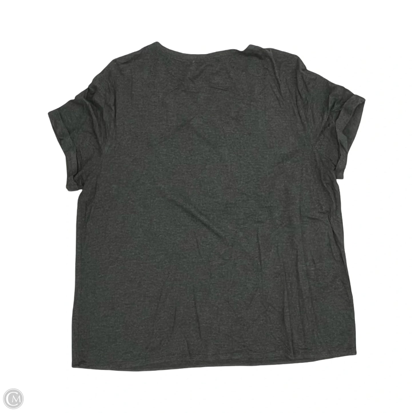 Top Short Sleeve By Green Envelope In Grey, Size: Xl