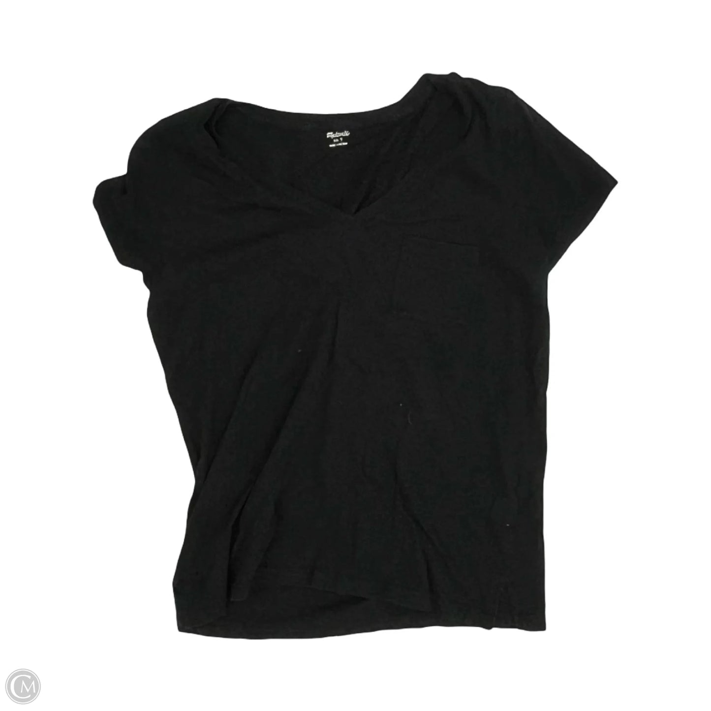 Top Short Sleeve By Madewell In Black, Size: S
