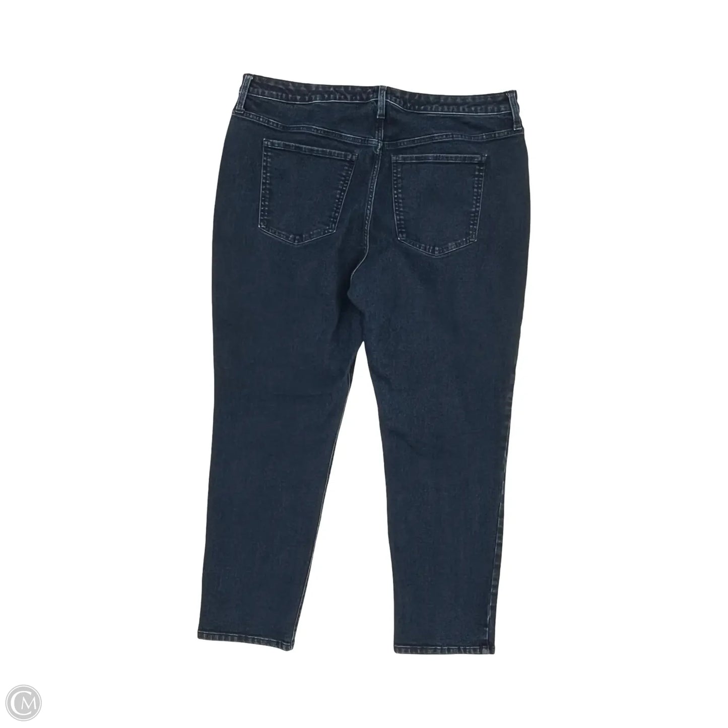 Jeans Straight By Terra & Sky In Blue Denim, Size: 16