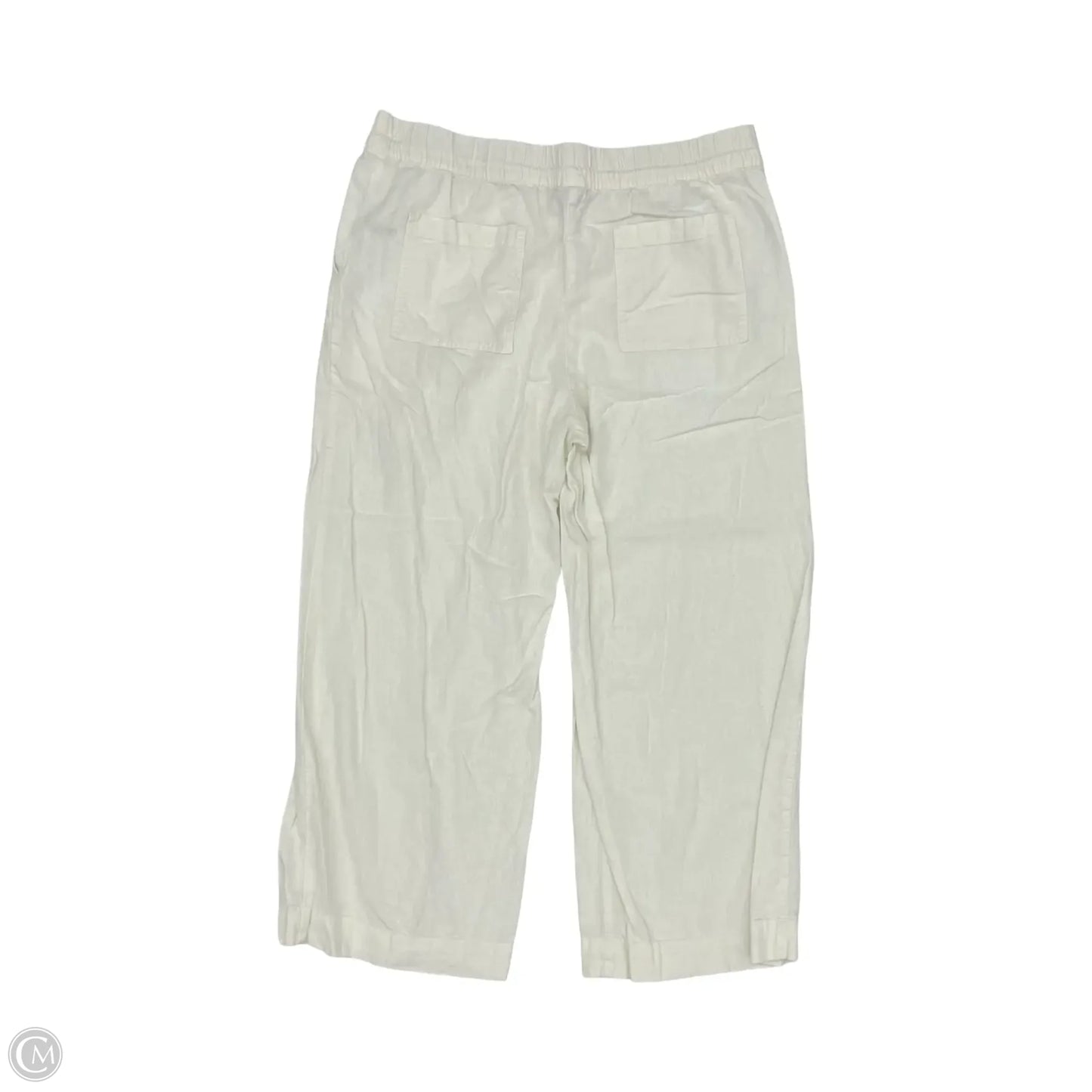 Pants Linen By A New Day In Cream, Size: Xxl