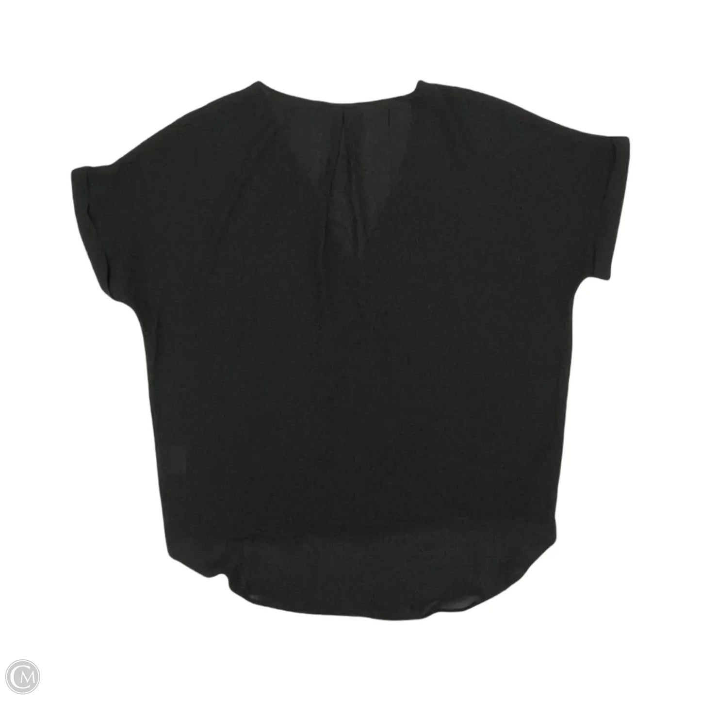 Blouse Short Sleeve By Lush In Black, Size: M