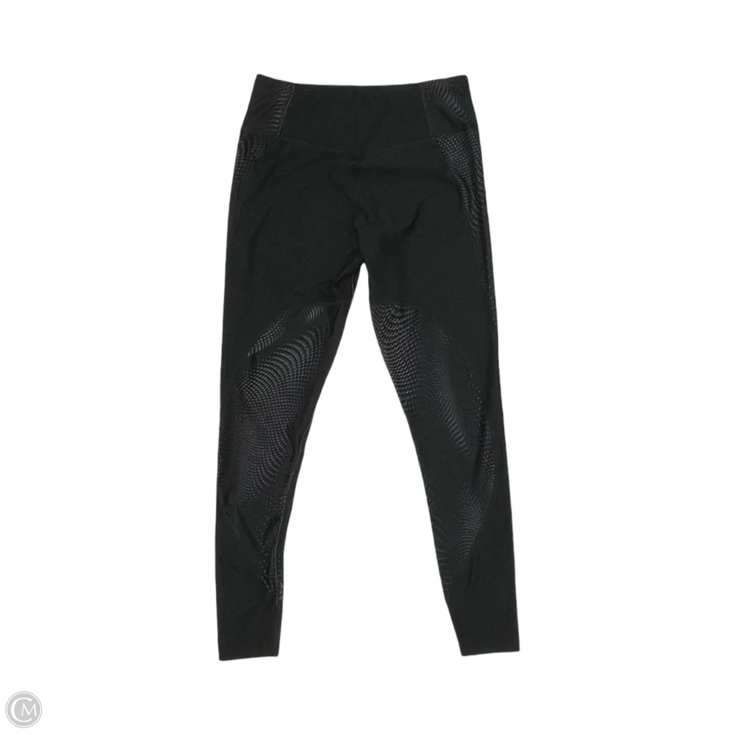 Athletic Leggings By Nike In Black & Grey, Size: M