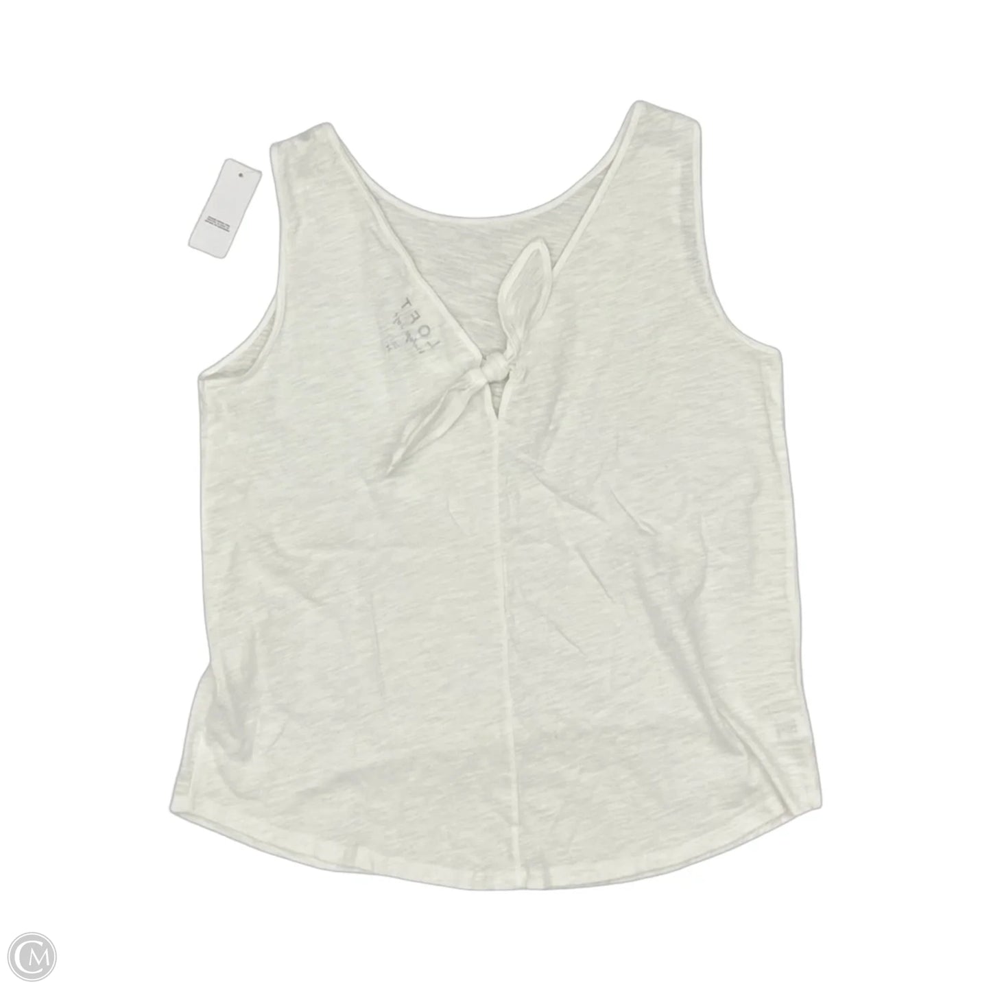 Top Sleeveless By Loft In Cream, Size: M