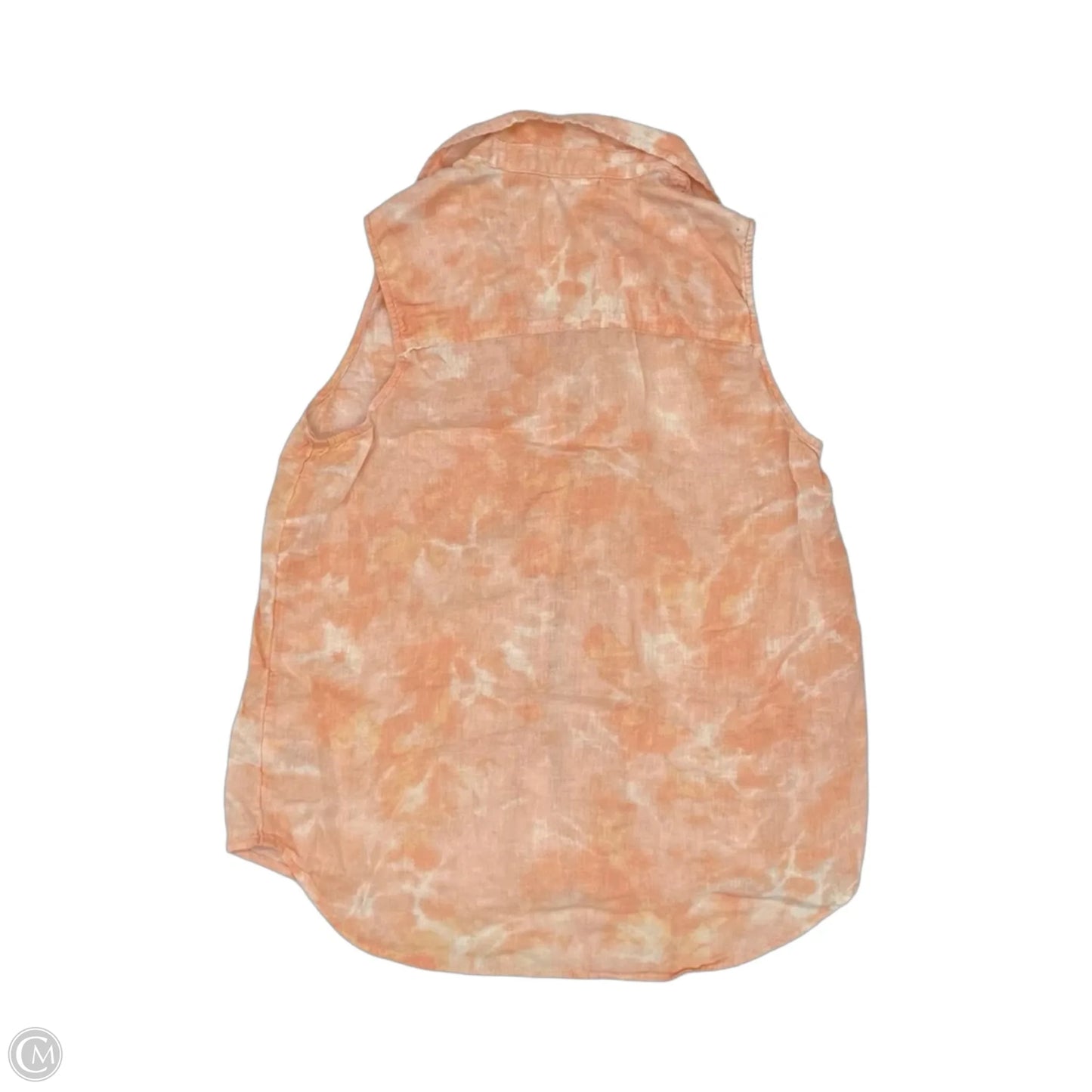Top Sleeveless By Time And Tru In Orange, Size: M