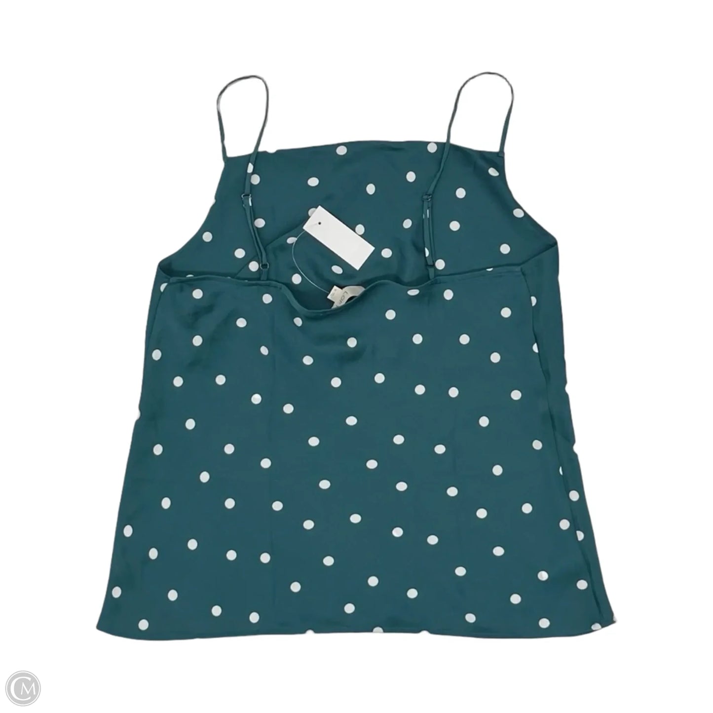Blouse Sleeveless By Loft In Polkadot Pattern, Size: M