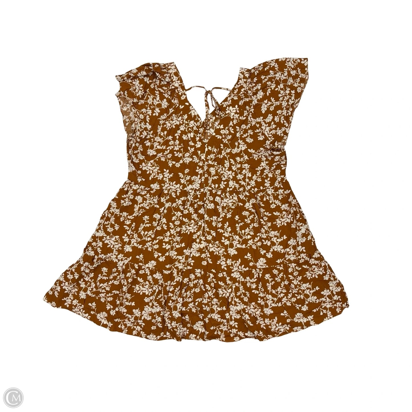 Dress Casual Short By Old Navy In Brown & White, Size: Xl