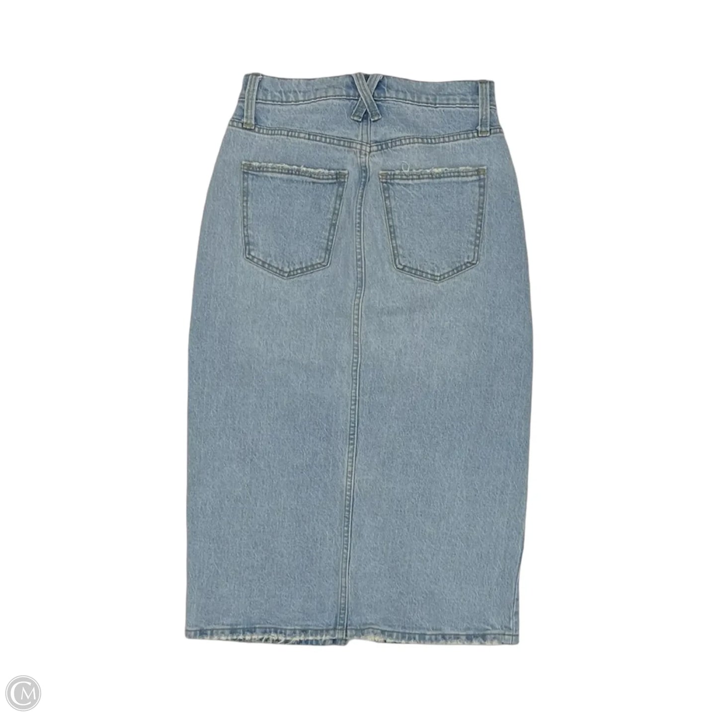 Skirt Midi By Universal Thread In Blue Denim, Size: 0