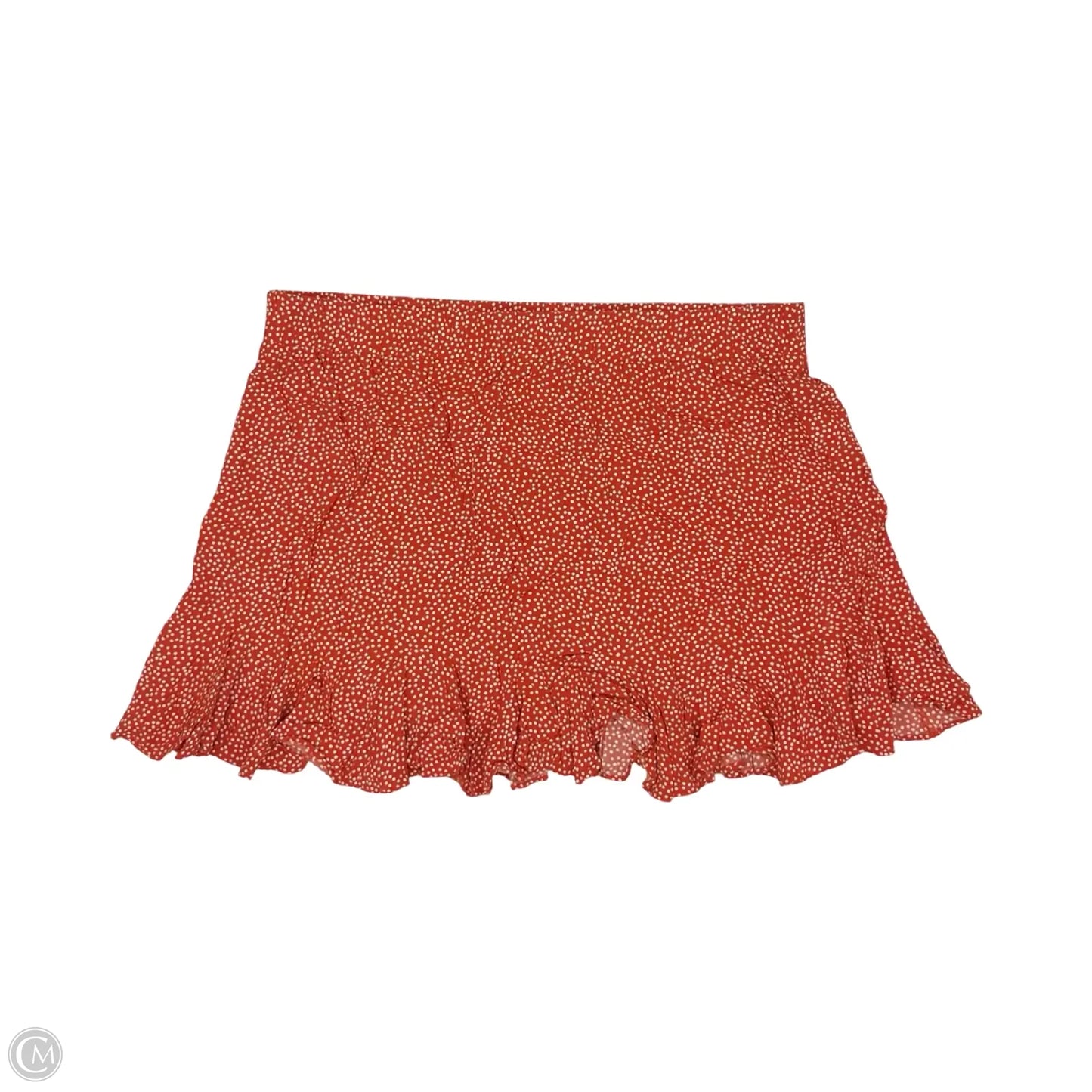 Skirt Mini & Short By Loft In Orange & White, Size: Xxl