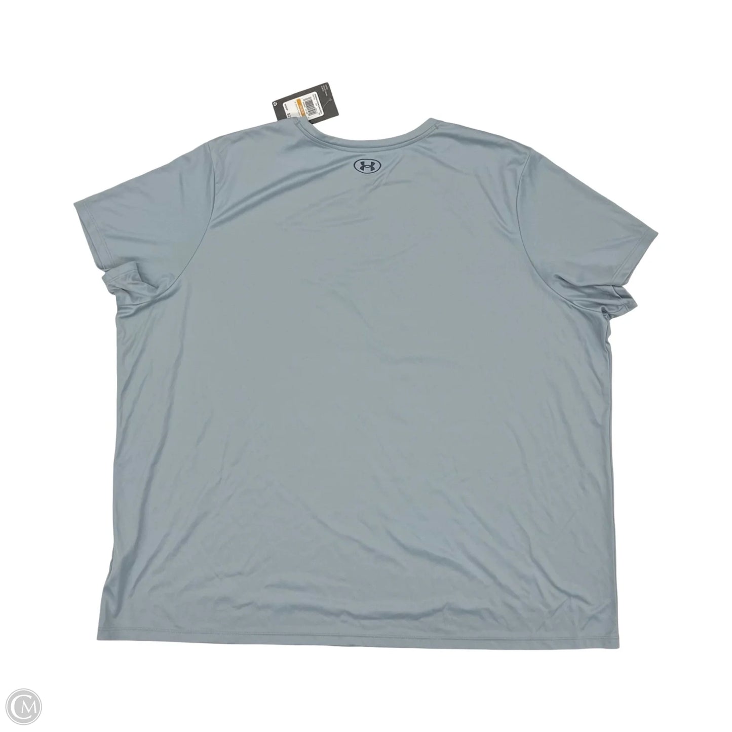 Athletic Top Short Sleeve By Under Armour In Blue, Size: 3x