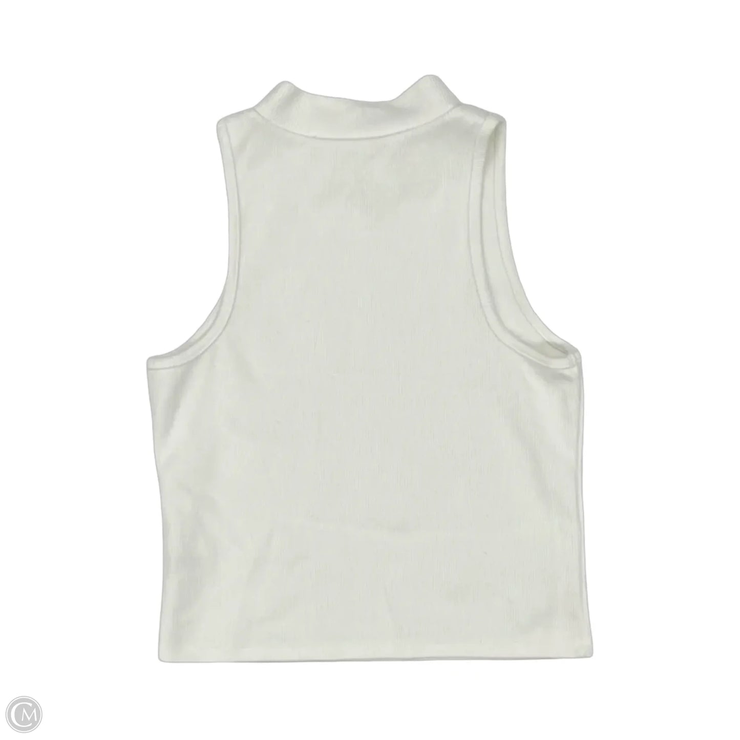 Top Sleeveless By A New Day In Cream, Size: M