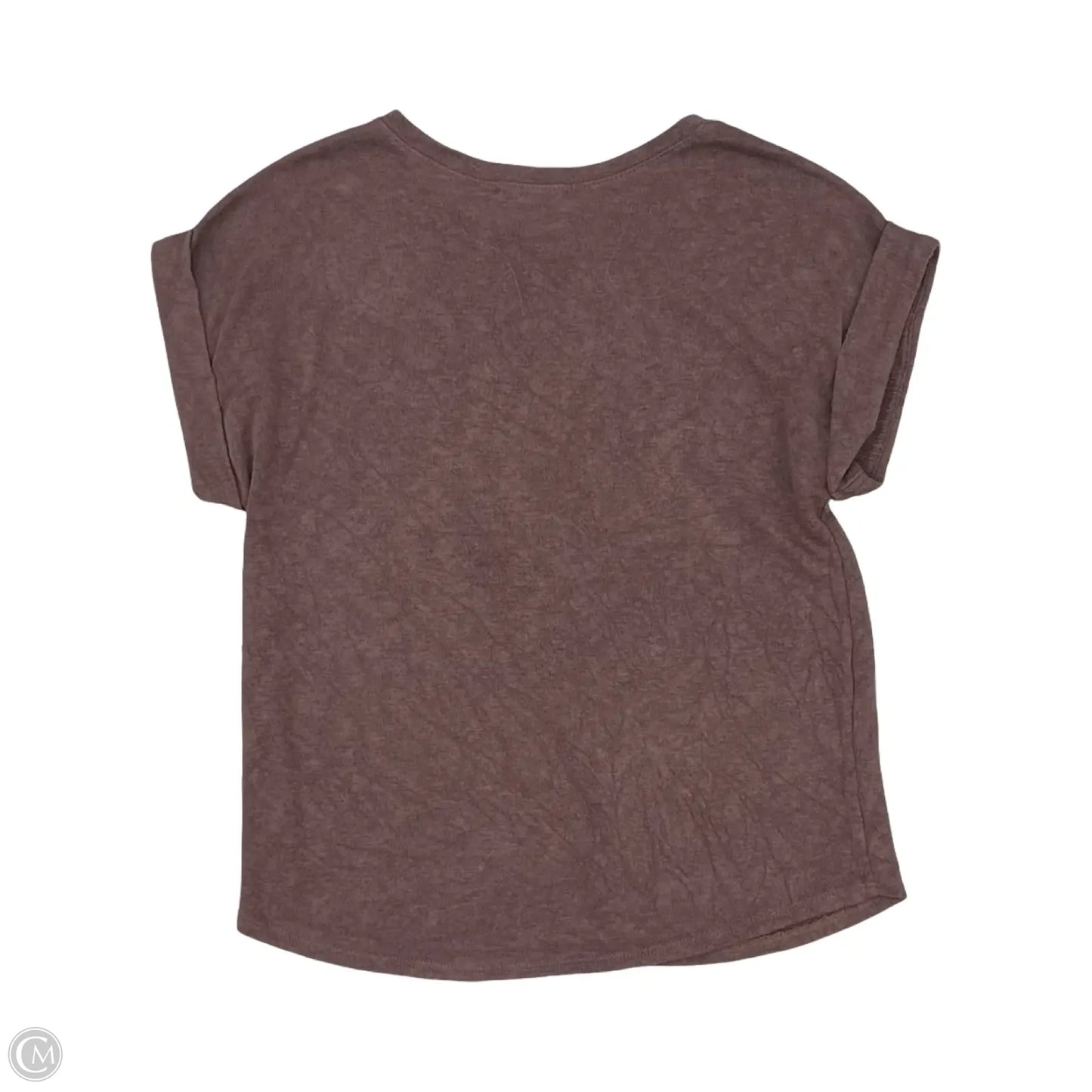 Top Short Sleeve By Clothes Mentor In Brown, Size: S