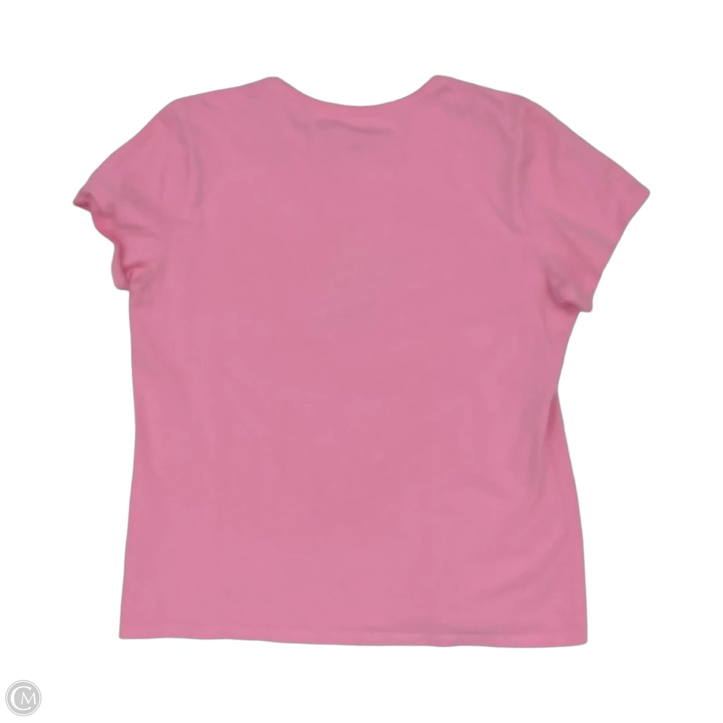 Top Short Sleeve By Life Is Good In Pink, Size: Xl