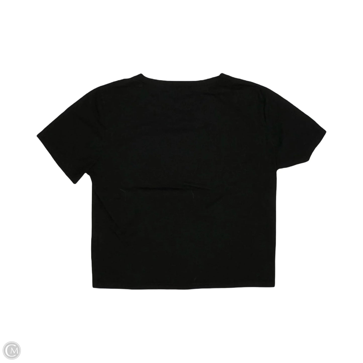Top Short Sleeve By Shein In Black, Size: L