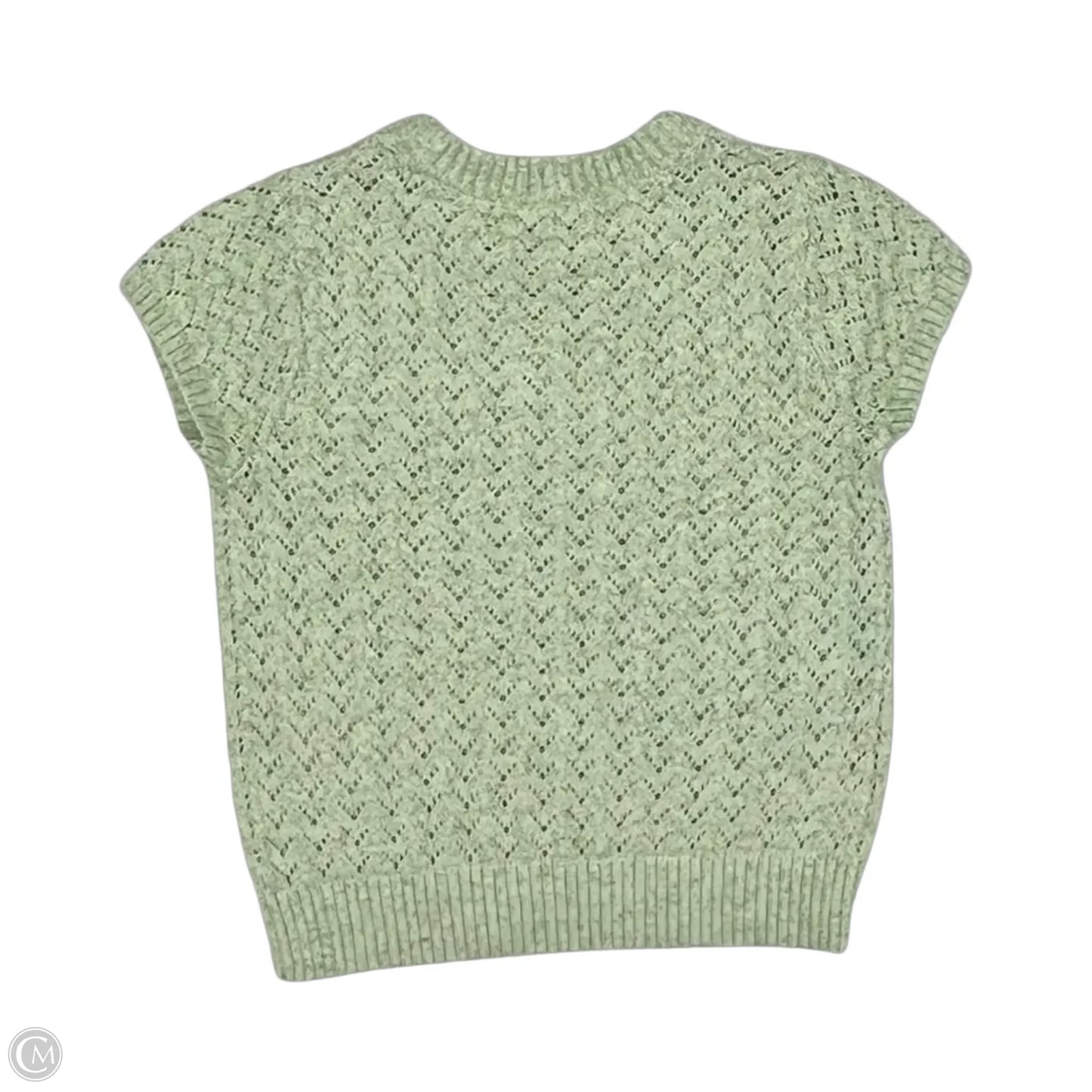 Sweater Short Sleeve By Loft In Green, Size: S