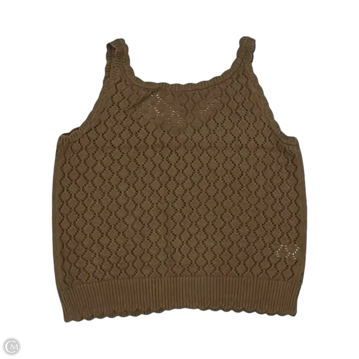Top Sleeveless By Loft In Brown, Size: S