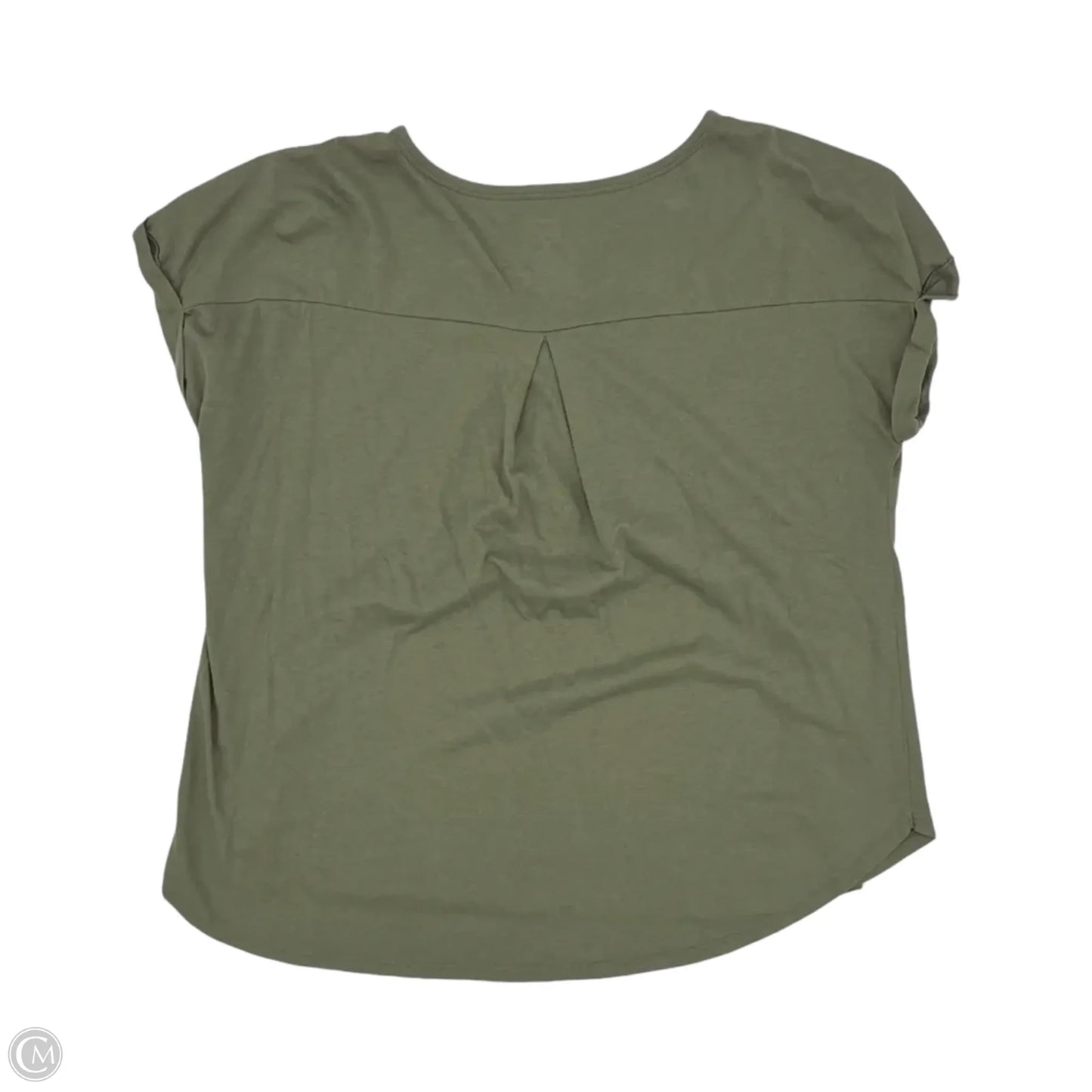 Top Short Sleeve By Cato In Green, Size: 1x