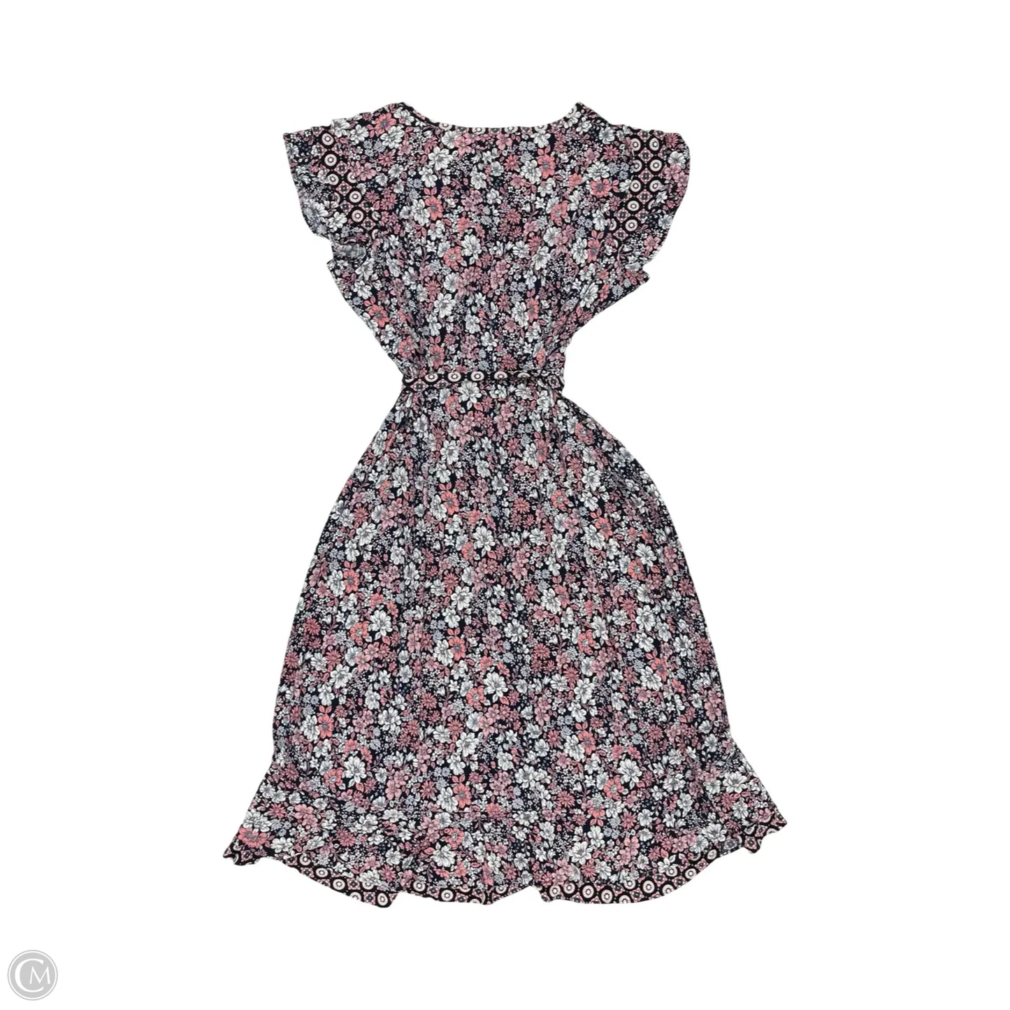 Dress Party Midi By Perceptions In Floral Print, Size: Xl
