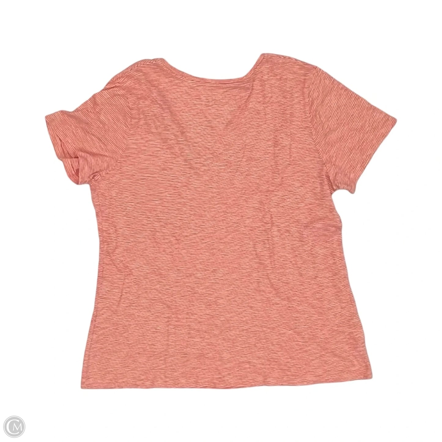 Top Short Sleeve By Time And Tru In Orange, Size: L