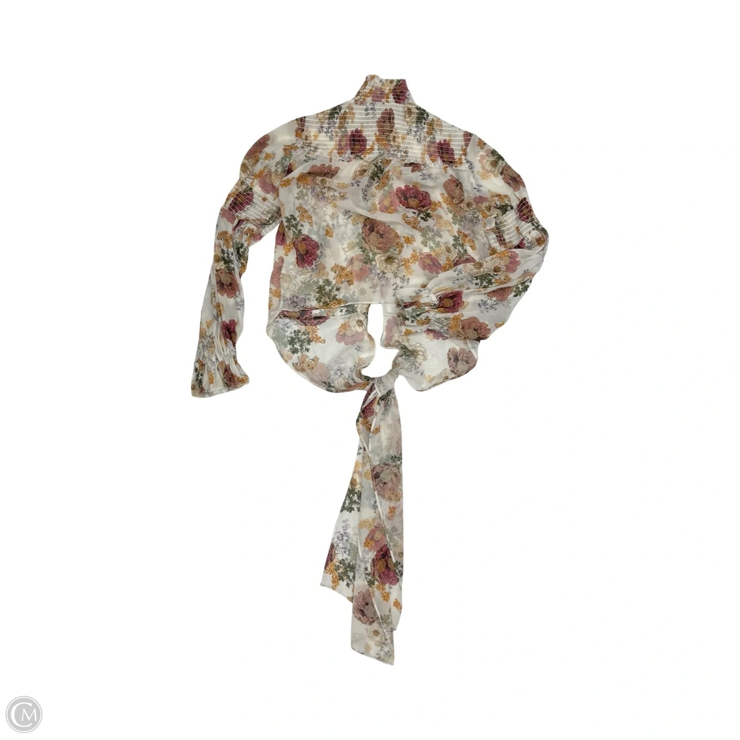 Blouse Long Sleeve By Cma In Floral Print, Size: S