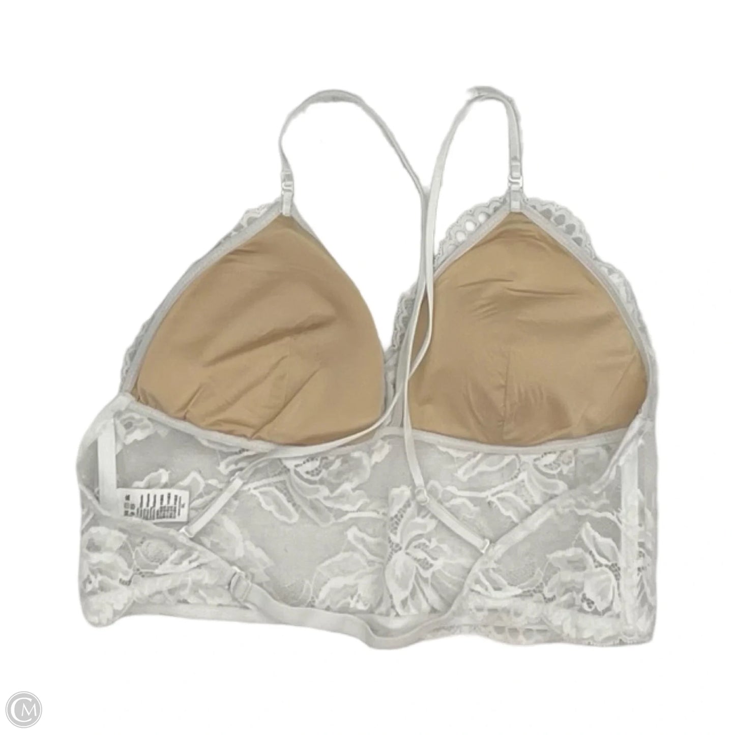 Bralette By Clothes Mentor In White, Size: Xl