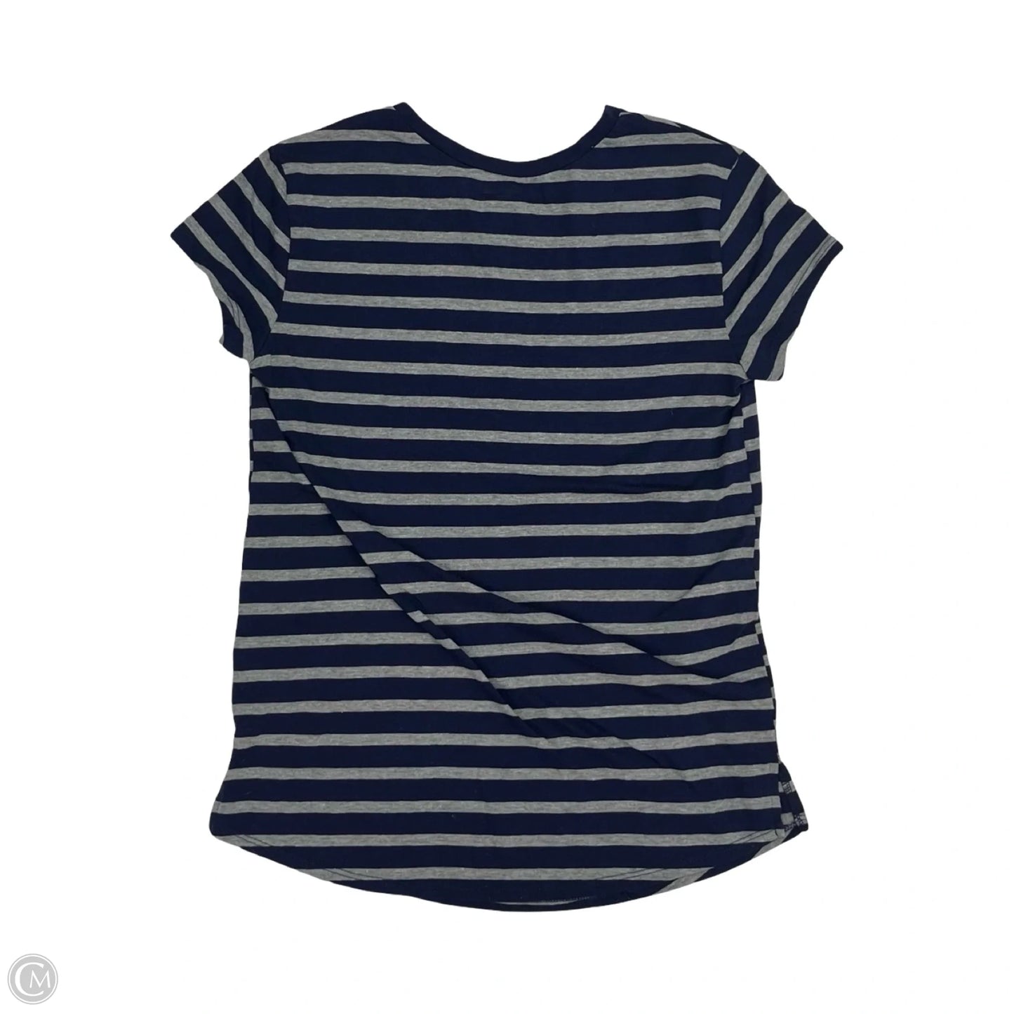Top Short Sleeve By Motherhood In Striped Pattern, Size: S