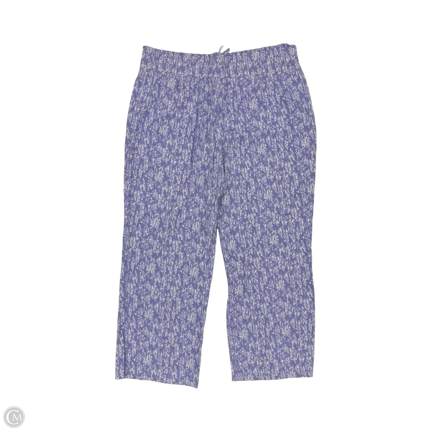 Pants Wide Leg By Clothes Mentor In Blue & White, Size: Xl