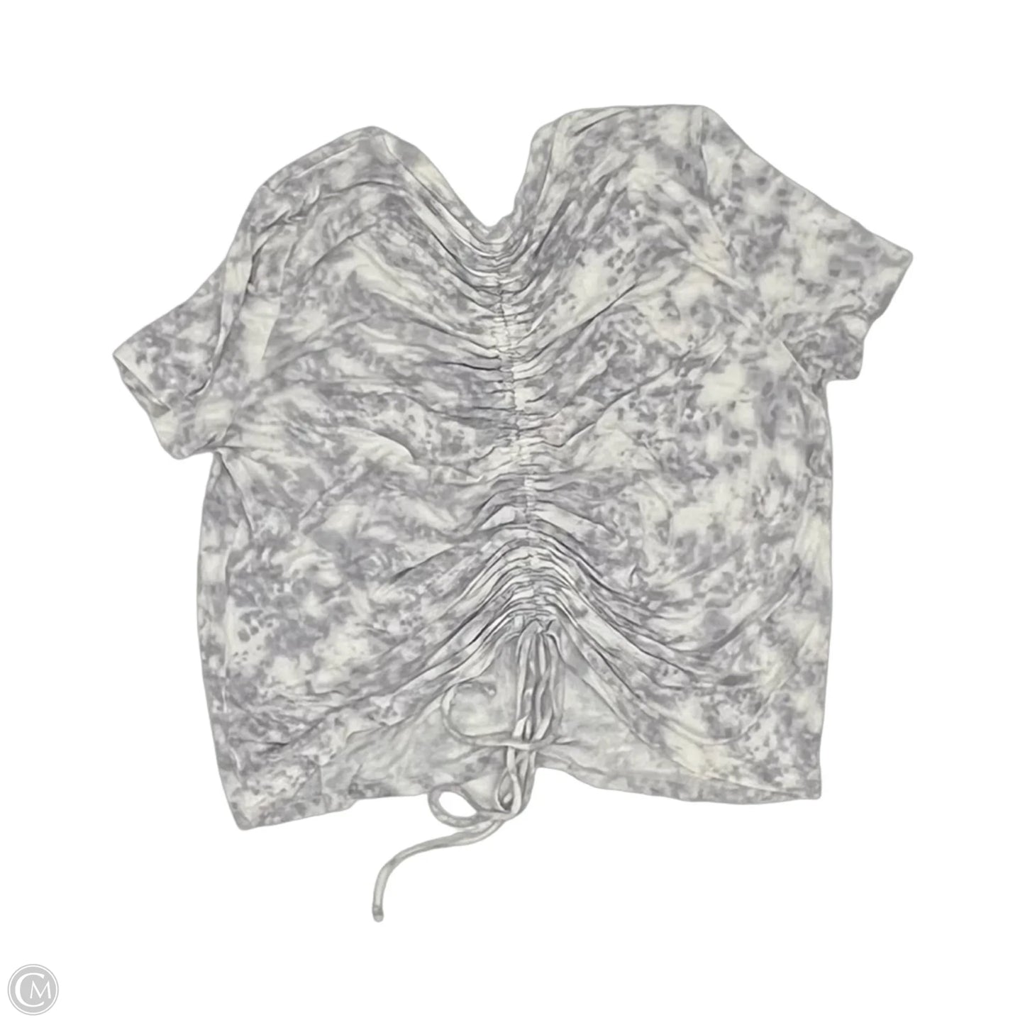Top Short Sleeve By Lily White In Grey, Size: M