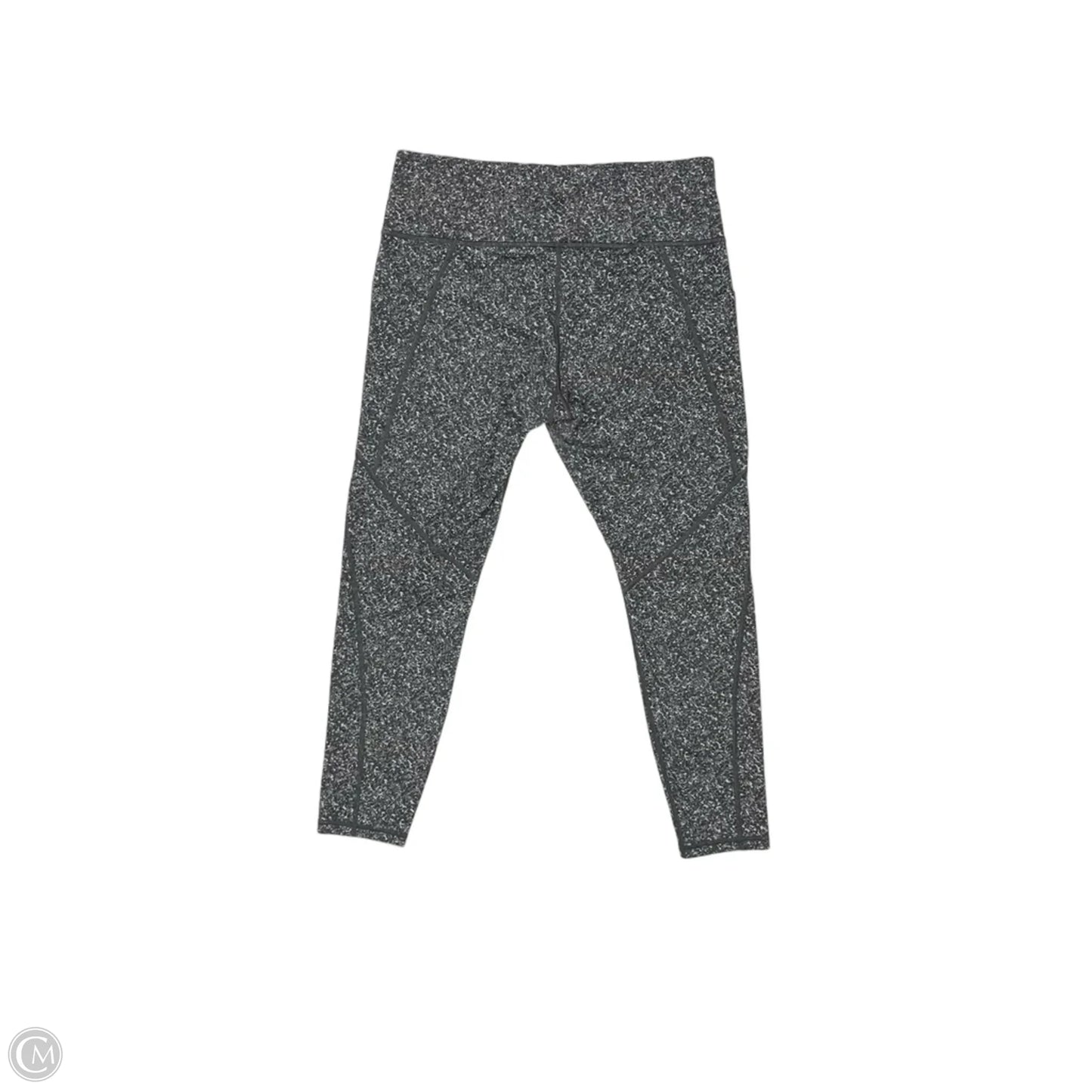 Athletic Leggings By Athleta In Grey & White, Size: Xl