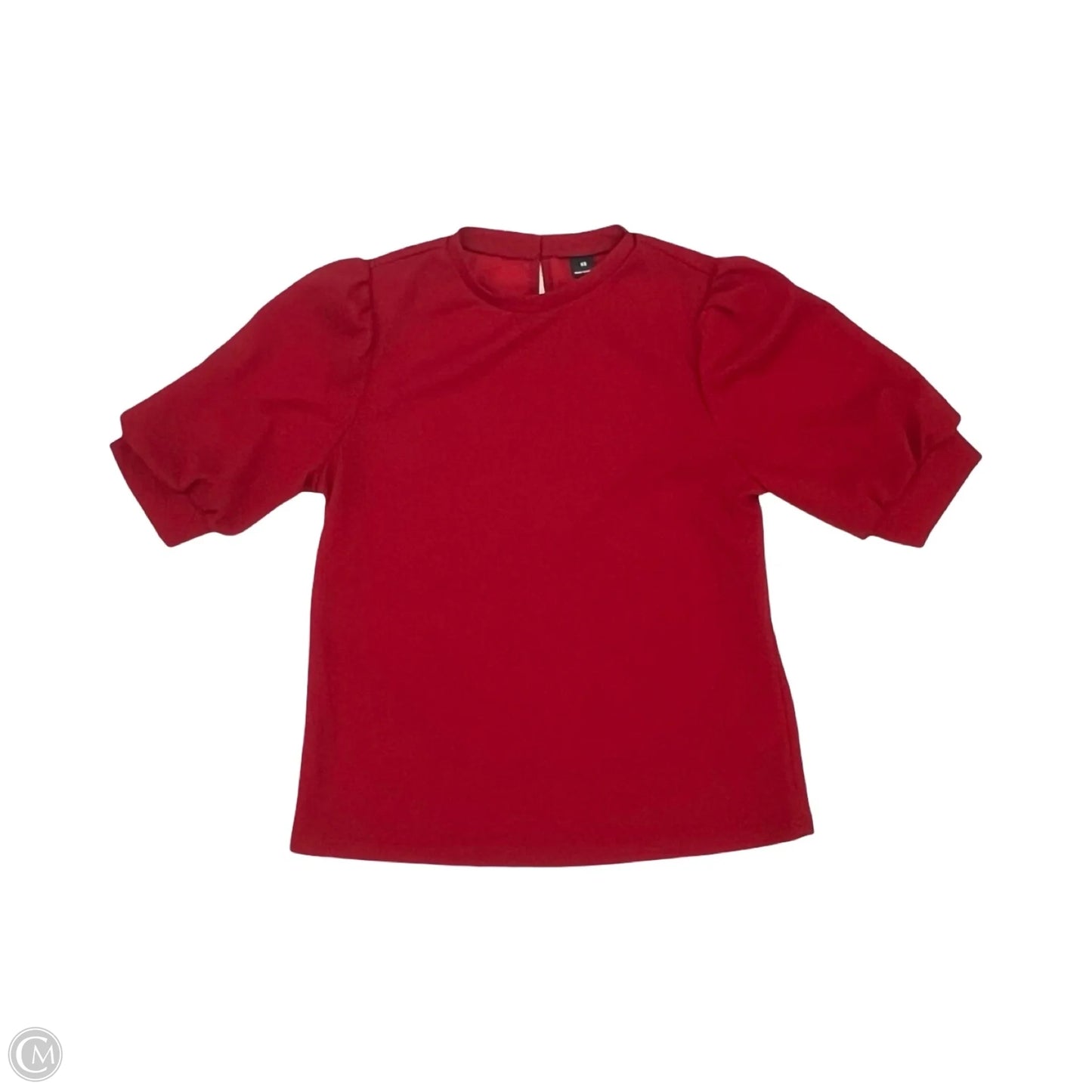 Blouse Short Sleeve By Shein In Red, Size: Xs