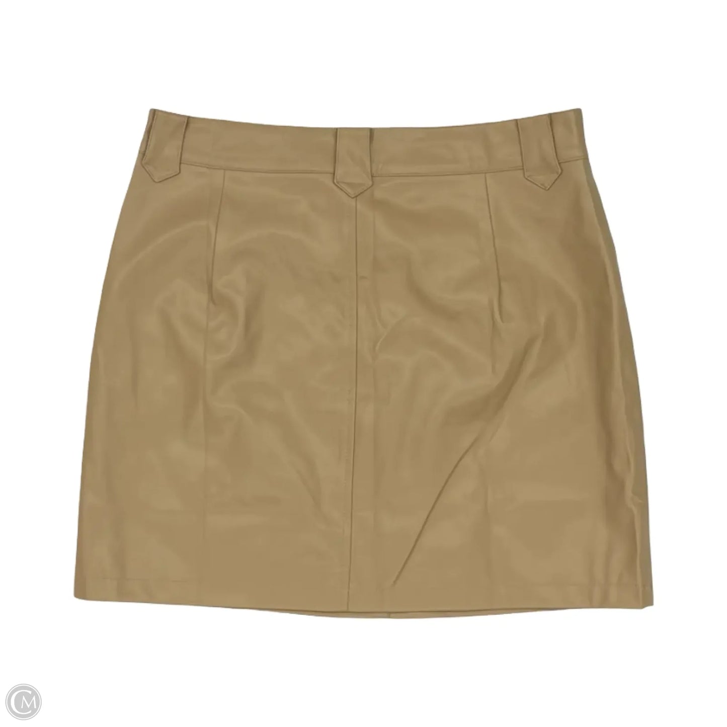 Skirt Mini & Short By Miss Sparkling In Tan, Size: L