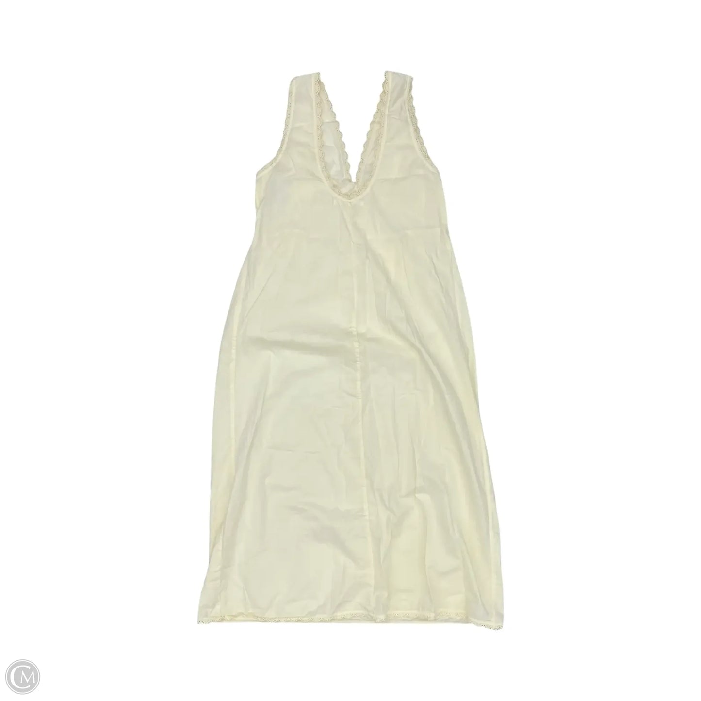 Dress Casual Midi By Clothes Mentor In Cream, Size: M