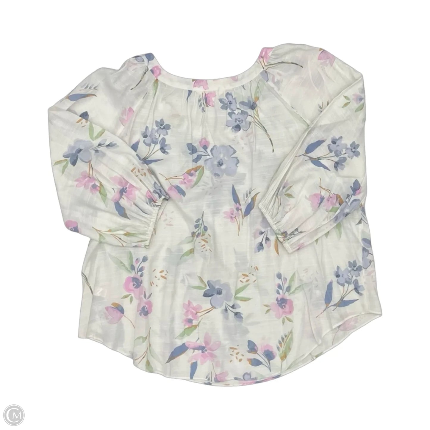 Blouse Long Sleeve By Lc Lauren Conrad In Floral Print, Size: Xl