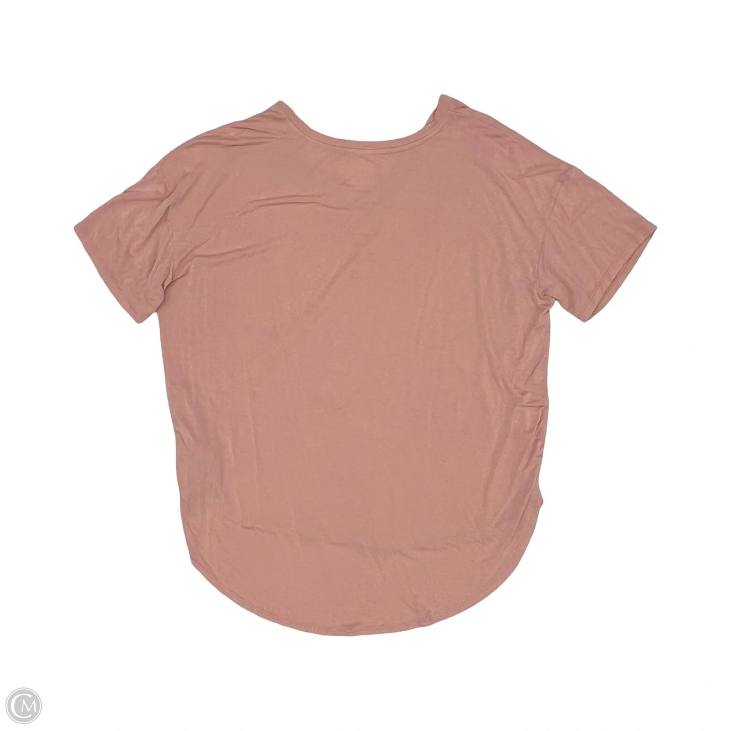 Top Short Sleeve By Time And Tru In Pink, Size: L